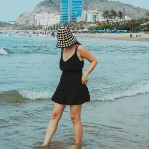 Zara linen blend romper